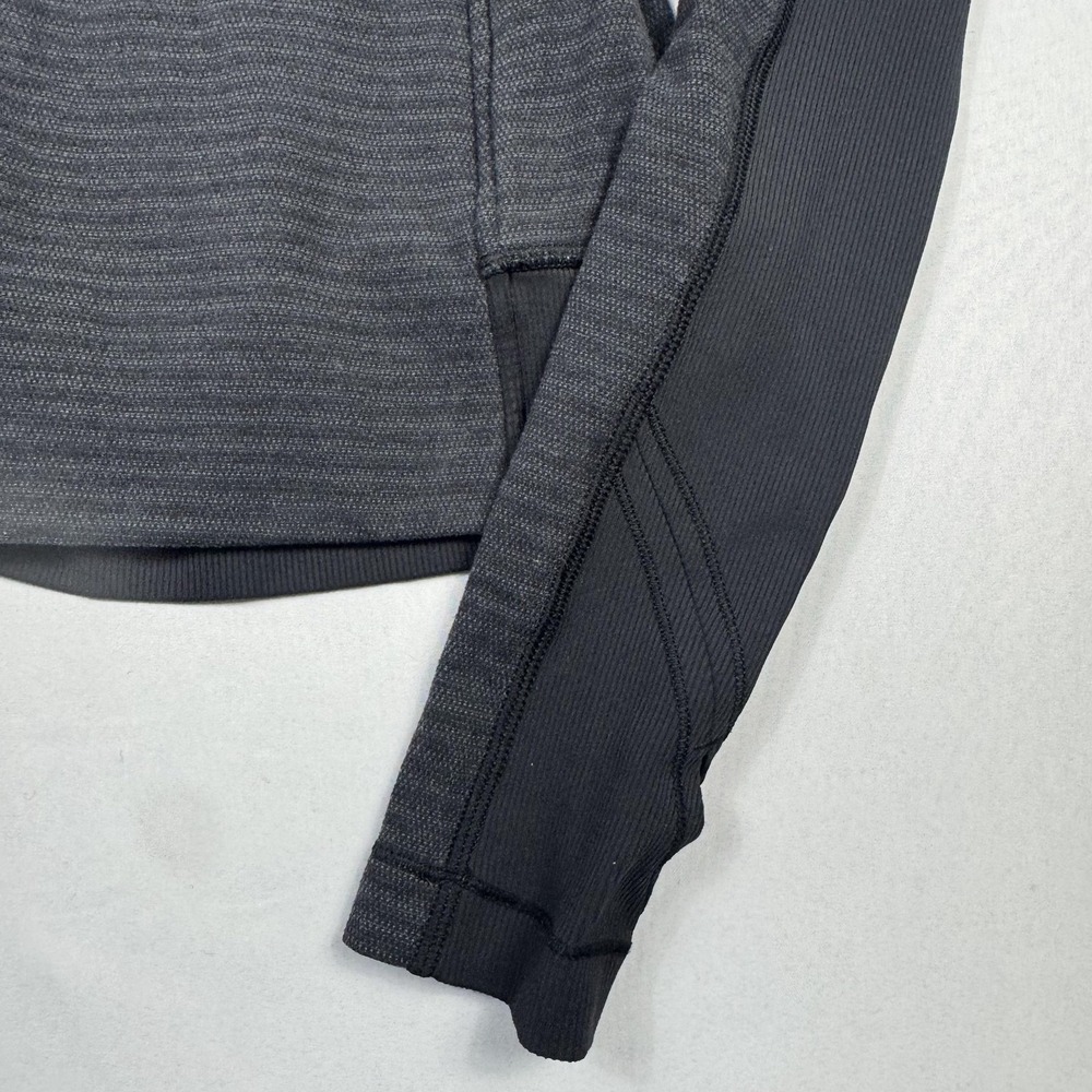 Lululemon Hoodie Womens 2 Gray Full Zip Slim Knit Hooded Stretch Activewear‎ - Picture 7 of 11